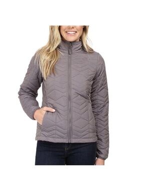 The North Face Women's Gray Quilted Bombay Jacket Large